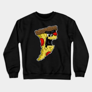 The angriest slice of pizza Crewneck Sweatshirt